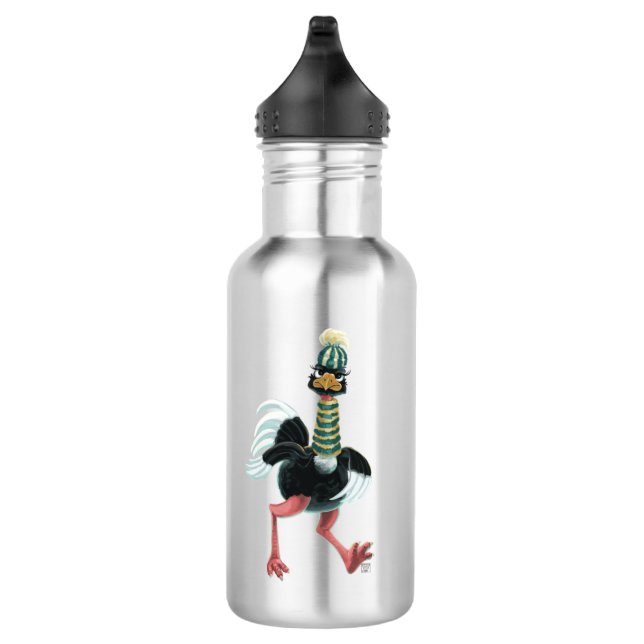 Strauß aus der Arktis auf der Flucht Edelstahlflasche (Rechts)