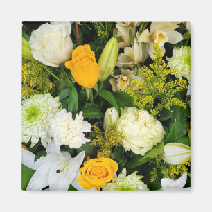 Strauß aus Lilien und Rose Magnet
