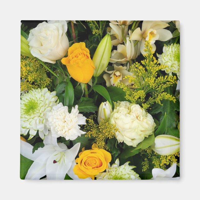 Strauß aus Lilien und Rose Magnet (Vorne)