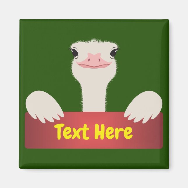 Strauß Banner Magnet (Vorne)