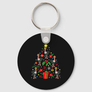 Strauß-Christbaumschmuck Lustiges Weihnachtsgesche Schlüsselanhänger
