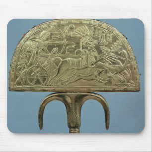 Strauß-Feder Fan vom Grab von Mousepad