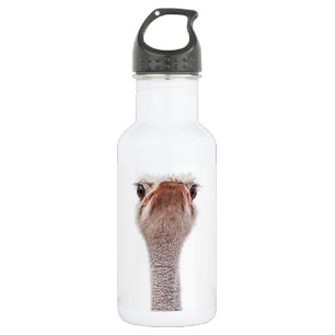 Strauß-Gesicht Trinkflasche