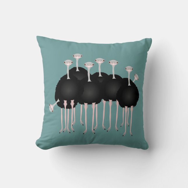 Strauß-Kissen Kissen (Vorderseite)