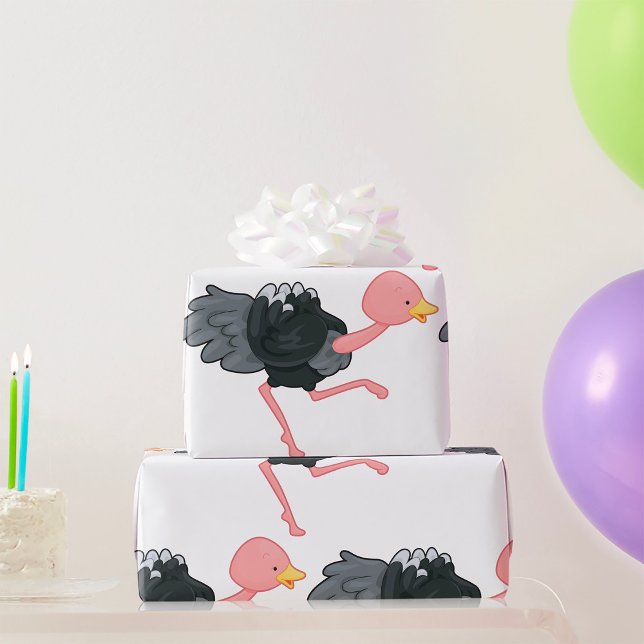 Strauß läuft geschenkpapier (Von Creator hochgeladen)