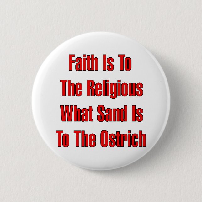 Strauß-Religion Button (Vorderseite)