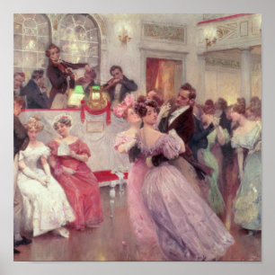 Strauss und Lanner - der Ball, 1906 Poster