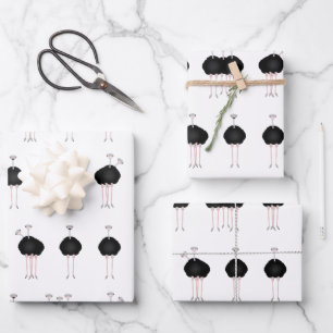 Strauße Wrapping Paper Sheets Geschenkpapier Set
