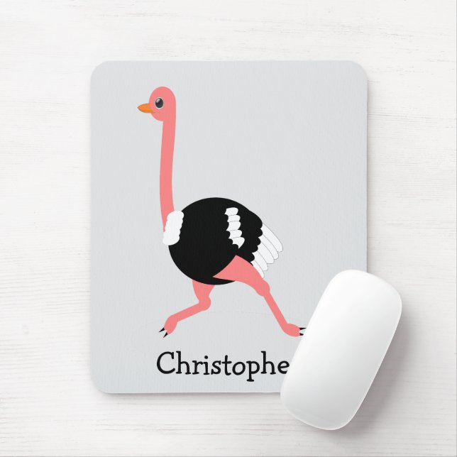 Straußendesign Mousepad (Mit Mouse)