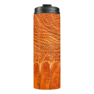 Straußenlederstruktur Thermosbecher