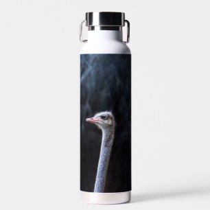 Straußenportrait Trinkflasche