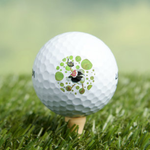 Straußenrennen im Sumpf Golfball