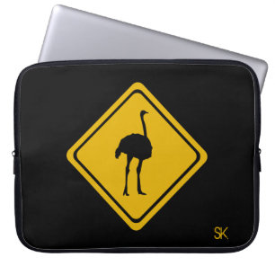 Straußenschild Laptopschutzhülle