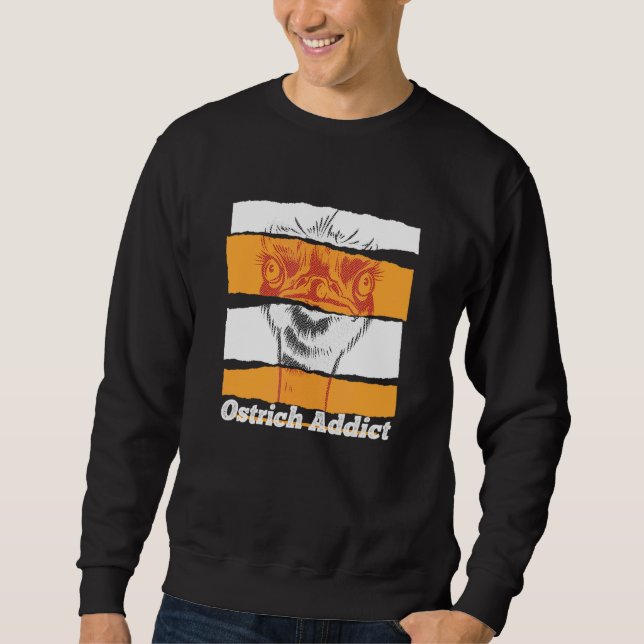 Straußenstrich Straußenstrich-Bauer Straußenhoden Sweatshirt (Vorderseite)
