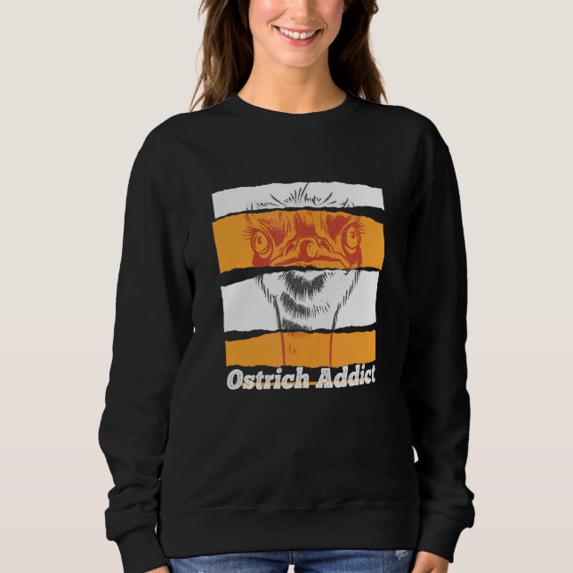 Straußenstrich Straußenstrich-Bauer Straußenhoden Sweatshirt (Vorderseite)