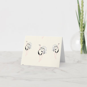 Straußenvogel auf Braun Karte