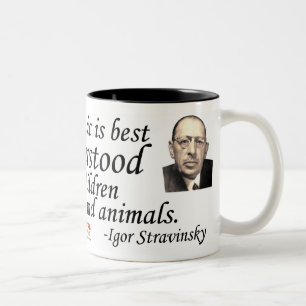 Stravinsky auf dem Verständnis Zweifarbige Tasse