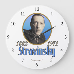 Stravinsky Große Wanduhr