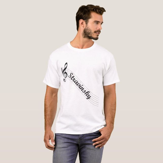 Stravinsky klassische Musik-Höhen T-Shirt (Vorne ganz)