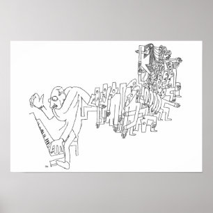 Stravinsky Klavier Poster