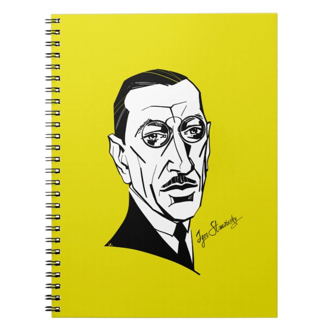 Stravinsky Notizblock (Vorderseite)