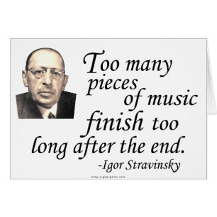 Stravinsky on Endings