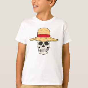 STRAW HAT SKULL T - Shirt Design für Kinder
