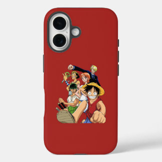Straw Hats Classic Crew Rotes Anime-Handygehäuse iPhone 16 Hülle