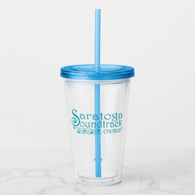 Straw Tumbler Acryltrinkbecher (Vorderseite)