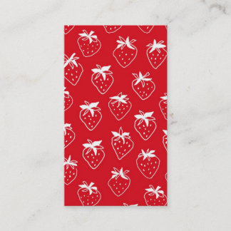 Strawberries businesscard visitenkarte