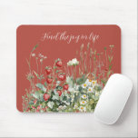 Strawberries Daisy Flowers Mousepad<br><div class="desc">Strawberries Daisy Flowers</div>