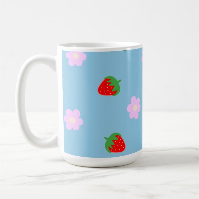 Strawberries & Flowers Kaffeetasse (Links)