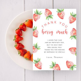 Strawberries Geburtstagsparty danke Ihnen viel Bee