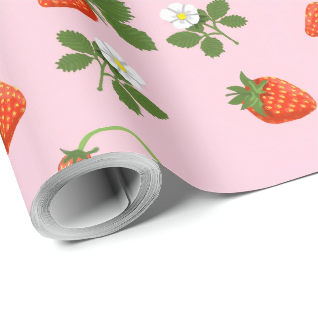 Strawberries Geschenkpapier (Rolleneckpunkt)