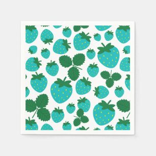 Strawberries Napkins Serviette