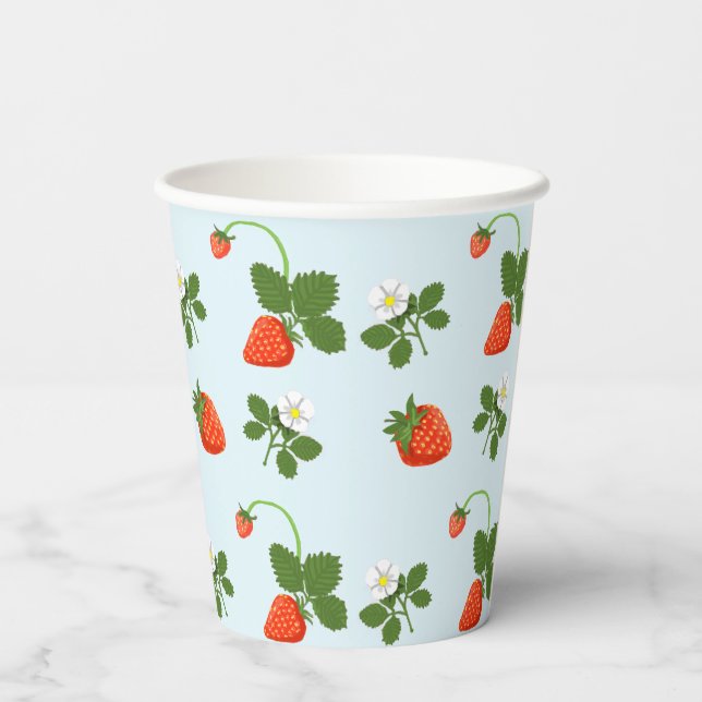 Strawberries Pappbecher (Rückseite)