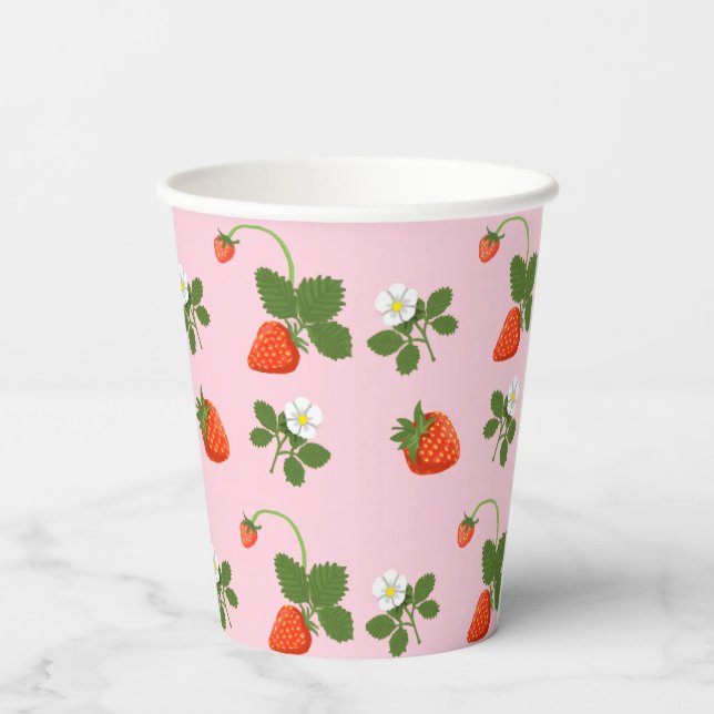 Strawberries Pappbecher (Rückseite)