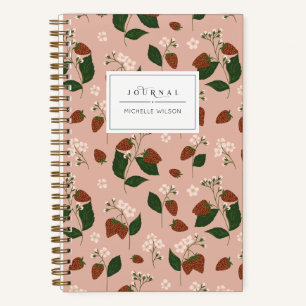 Strawberries Personalisiert Journal Notizbuch