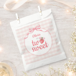 Strawberries Two Sweet 2nd Birthday Geschenktütchen