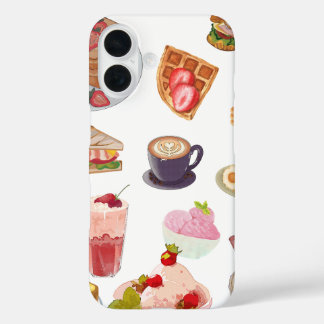 Strawberry Aesthetic Breakfast 🍓✨ Cozy Cafe Vibes iPhone 16 Hülle