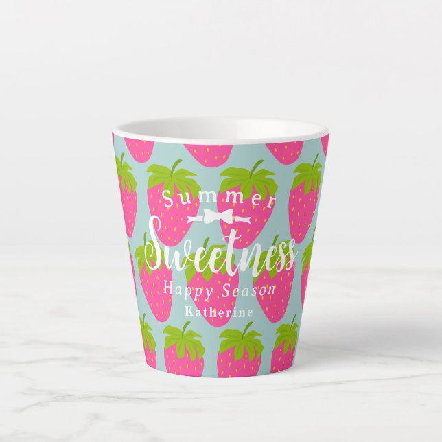 Strawberry Aqua Milchtasse (Vorderseite)