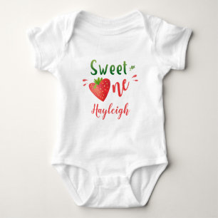 Strawberry Baby Bodysuite Berry Swery One Girl Strampler
