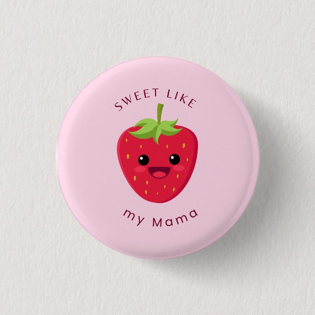 Strawberry Baby Button (Vorderseite)