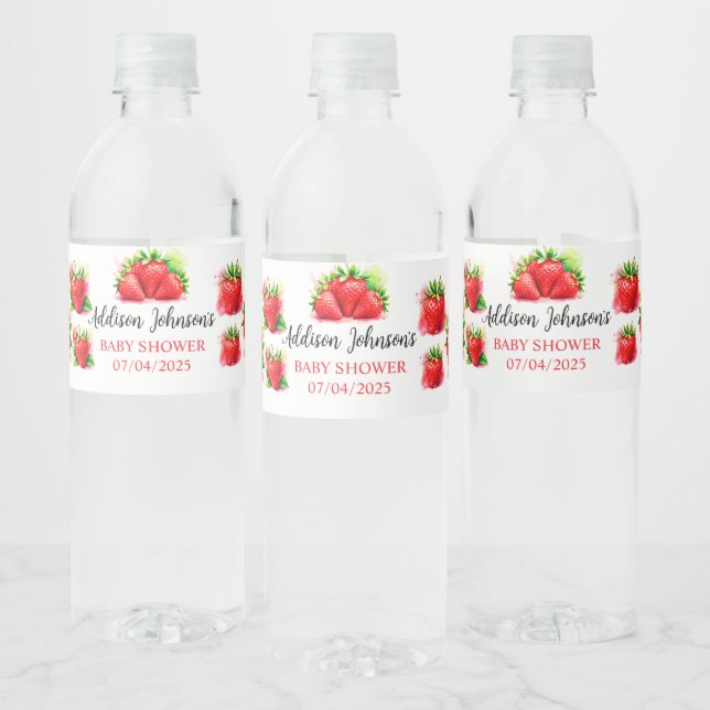 Strawberry Baby Dusche (Flaschen)