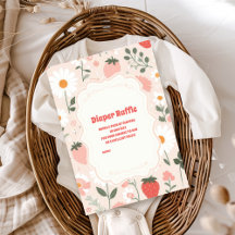 Strawberry Baby Dusche | Berry Diapper Raffle