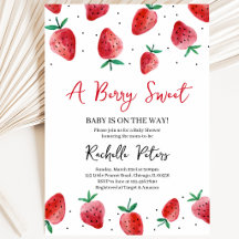 Strawberry Baby Dusche