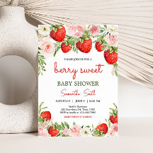 Strawberry Baby Dusche