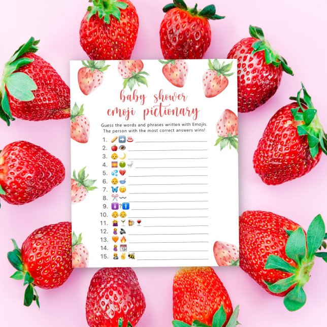 Strawberry - Baby-Dusche Emoji-Spiel (Von Creator hochgeladen)