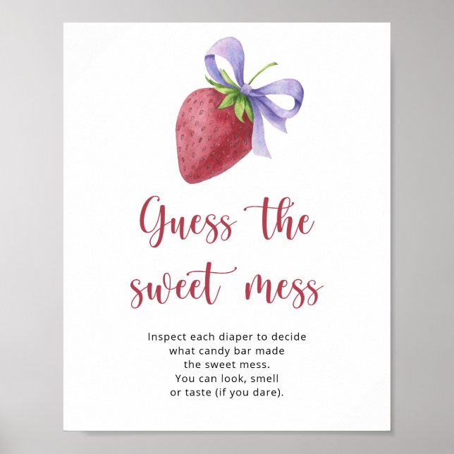 Strawberry Baby Dusche - raten Sie mal, das Chaos Poster (Vorne)