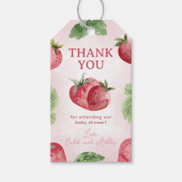 Strawberry Baby Dusche Vielen Dank für Ihr Interes Geschenkanhänger